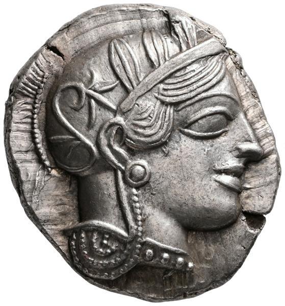 ATTICA. Athens. Circa 454-404 BC. Tetradrachm.